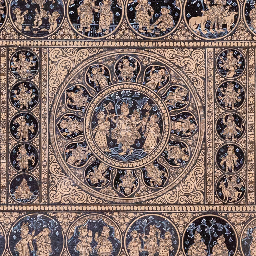 Bhagwatam | 62 Legends of Krishna in Stone Colours