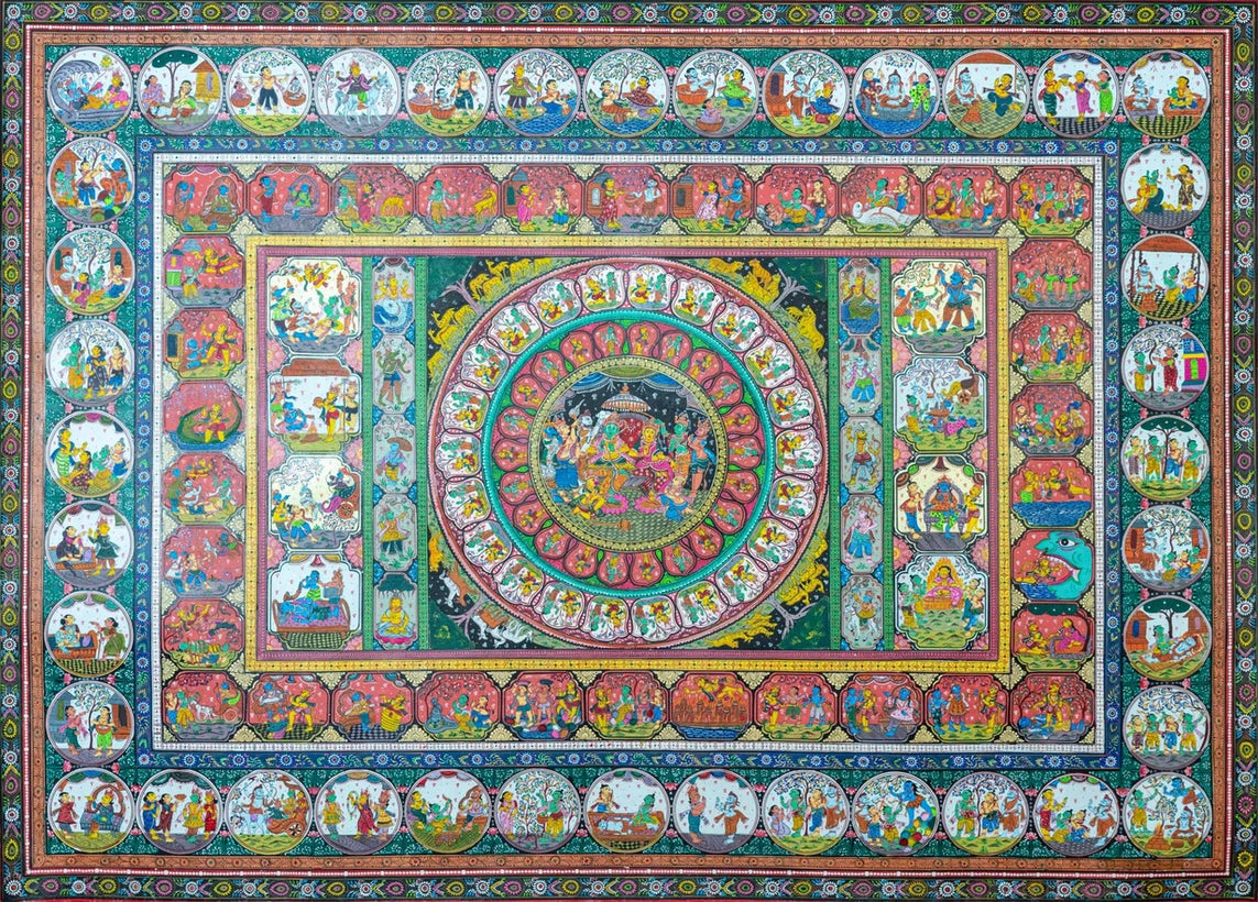 Rama Katha | Ramayana Pattachitra Style