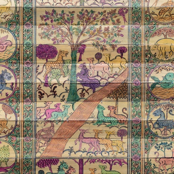 Fauna Art Etched on Palm Leaf