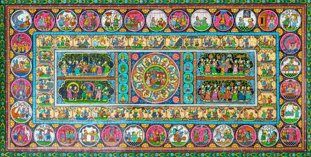 Krishna Leela in Color | Legends of the Lord Pattachitra Style