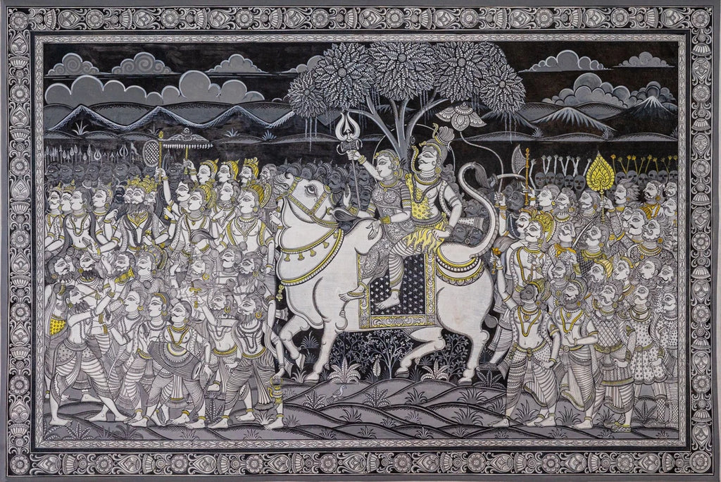 Ultimate Union | Shiva Parvati Kalyan Pattachitra Style