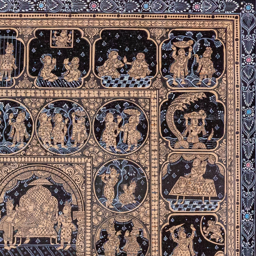 Bhagwatam | 62 Legends of Krishna in Stone Colours