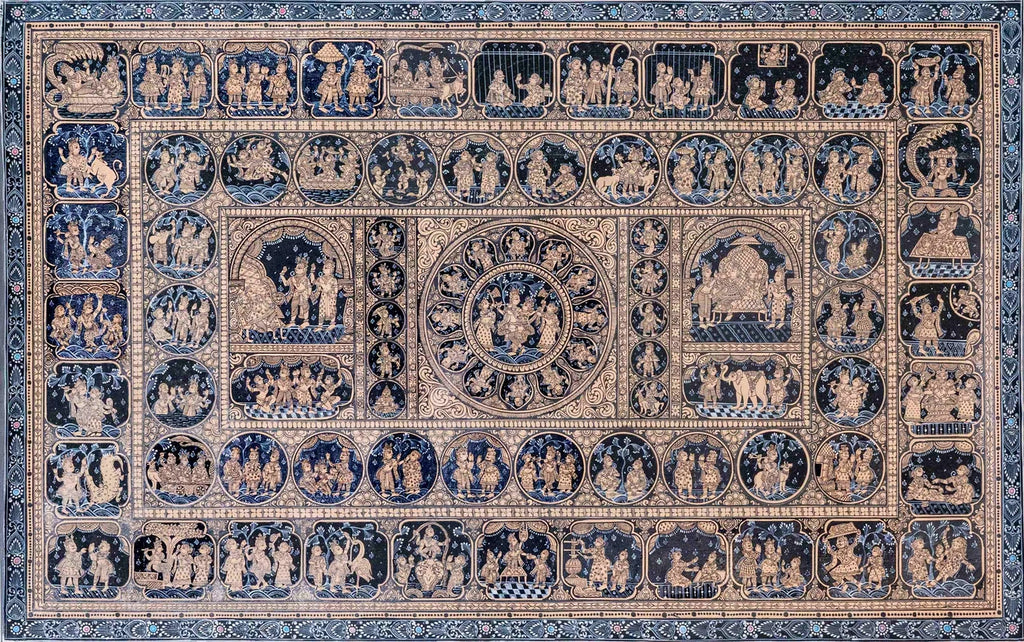 Bhagwatam | 62 Legends of Krishna in Stone Colours