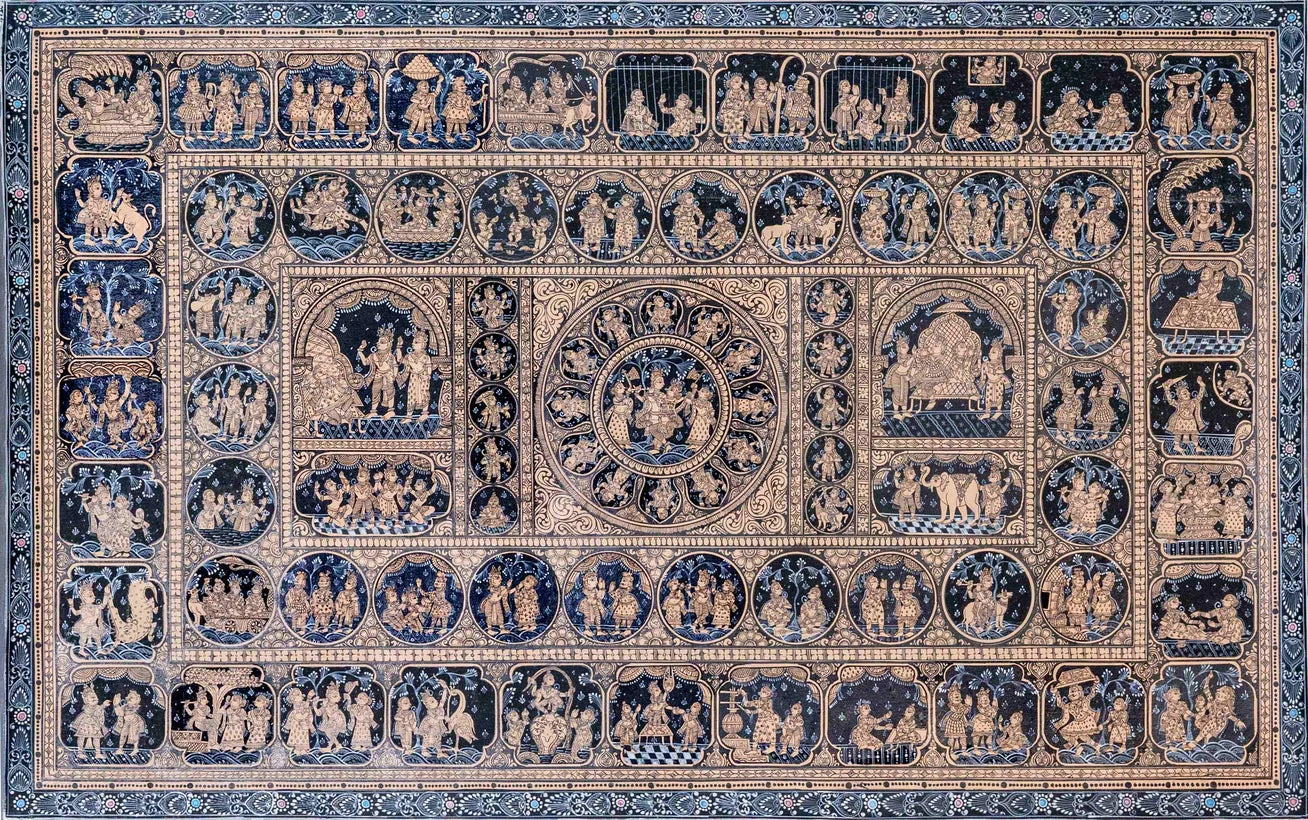 Bhagwatam | 62 Legends of Krishna in Stone Colours