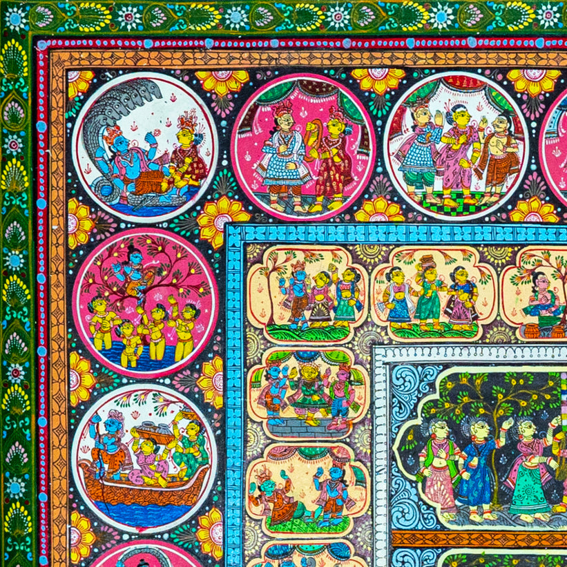 Krishna Leela in Color | Legends of the Lord Pattachitra Style